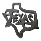 Cast Iron State of Texas Decor Trivet 6"