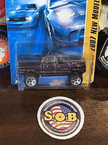 Hot Wheels 2006 Dodge Ram 1500 4x4 Truck Purple Diecast SEALED NM Condition - Picture 3 of 7