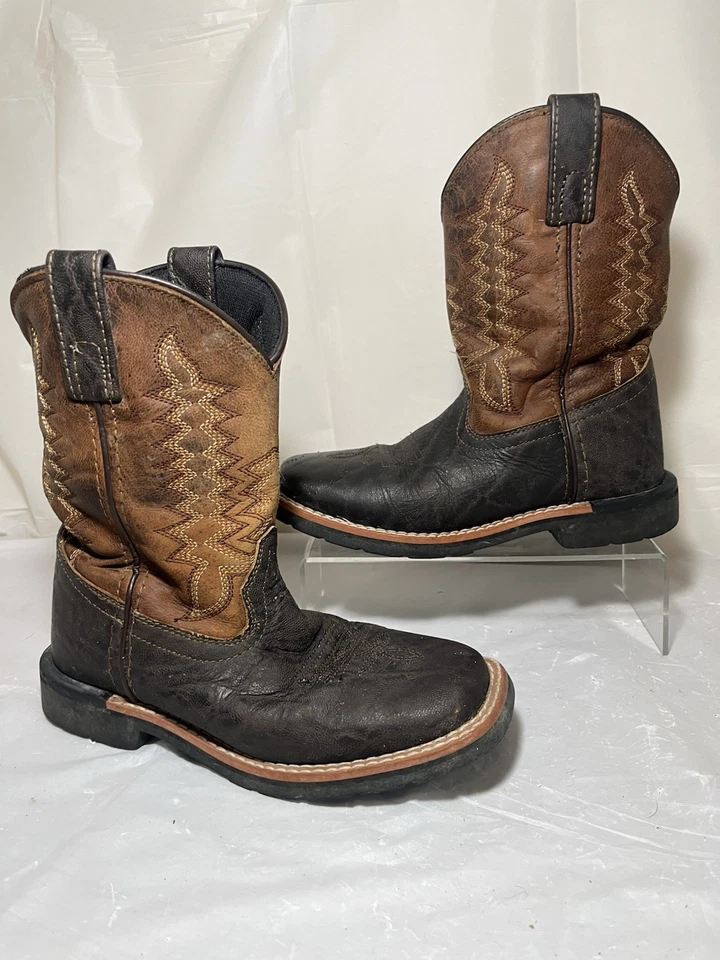 BOTAS VAQUERAS OCCIDENTALES DAN POST DPC-2945 NIÑOS MULTI MARRÓN CUERO 2D Foto 3 de 4