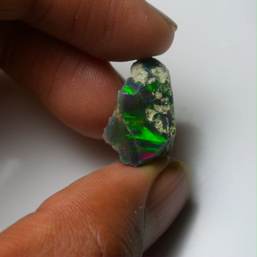 Black Opal Rough 7.20 Carats, Smoked Ethiopian Welo Opal Rough, Fire Opal Raw - Video 1 of 1