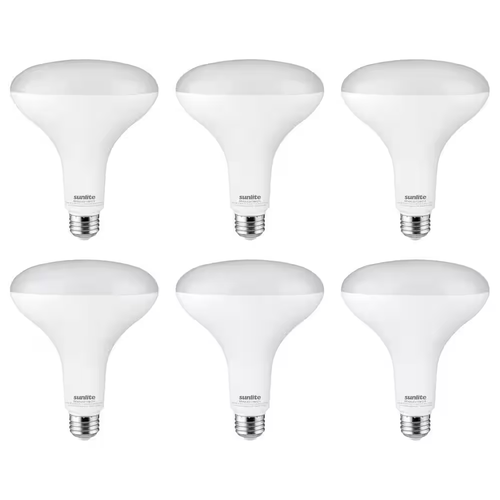 85-Watt Equivalent BR40 Dimmable E26 Base LED Light Bulb, Warm White 2700K (6-Pa - Picture 1 of 12