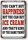 Ice Cream Vintage Metal Wall Decor Sign 12x8 inch