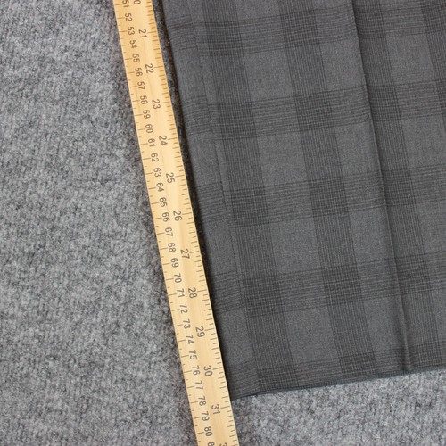 Hugo Boss Dress Pants Men's 38X31 Plaid Classic Windowpane Gray Wool Blend - Picture 11 of 16