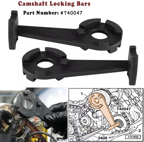 Juego de herramientas de sincronización de bloqueo del árbol de levas del motor V8 para motores VW Audi 4,2 L V8 T40047 - Imagen 6 de 13