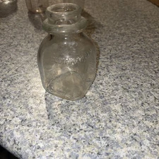 Rare Half Pint Indianapolis Mbs Glass Jar collectors vintage multi use small jar