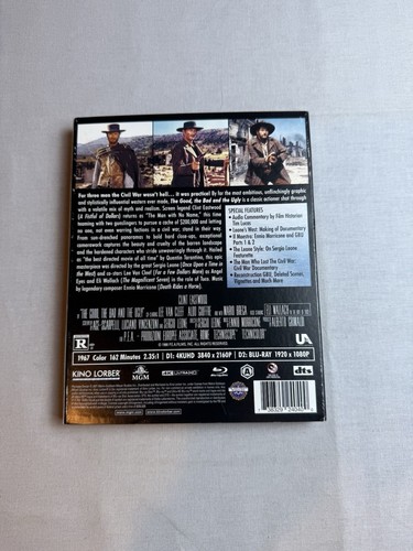 The Good, The Bad and the Ugly - Kino Lorber 4K UHD w/ OOP SLIPCOVER - Picture 3 of 6