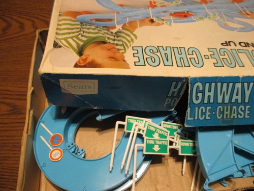 Sears Highway Police Chase 1970's Die Cast Car Race Track 49 57062 Vintage Boxed - Picture 8 of 9