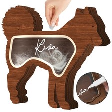 Siberian Husky Dog Hair Keepsake Box Wooden Pet Fur Gifts for Dog Cat Unique ...