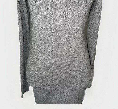 Michael Michael Kors long Sleeve Grey Cold Shoulder Sweater Dress Size XS - Picture 4 of 12