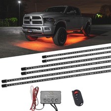LEDGlow 6pc Multi-Color Truck Underbody LED Accent Lighting Kit  46 x 36 x 24