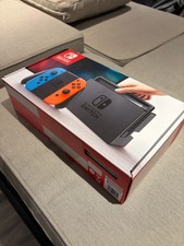 Boxed Nintendo Switch 32GB Video Game Console - Neon Red/Neon Blue w/ Carry Case