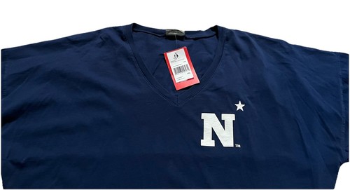 Neu mit Etikett US Naval Academy marineblau Midshipmen Damen XXL Spirit Jersey T-Shirt S/S V-Ausschnitt - Bild 5 von 12