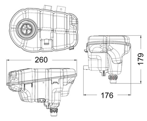 AUSGLEICHSBEHÄLTER KÜHLMITTEL CRT 60 000S FÜR AUDI A6/C7/Allroad A7/Sportback - Picture 2 of 8