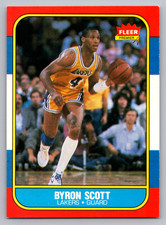 1986-87 FLEER #99 BYRON SCOTT LAKERS ROOKIE