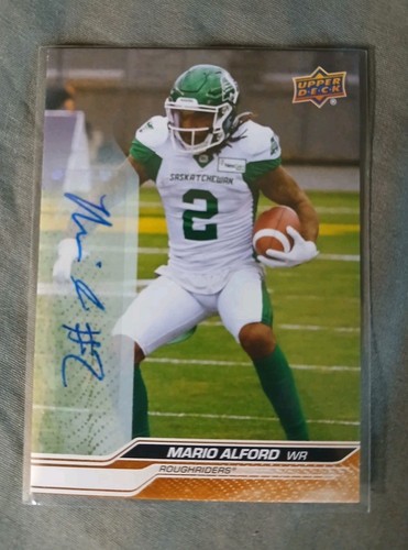 2024 Upper Deck CFL Autograph Parallel #26 Mario Alford - Picture 1 of 2