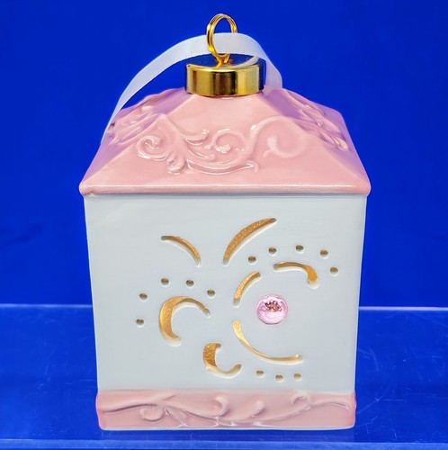 5 LightScapes BELEUCHTETE warme/farbige KERAMIK Cutwork ORNAMENTE mit Geschenkboxen NEU - Bild 12 von 16