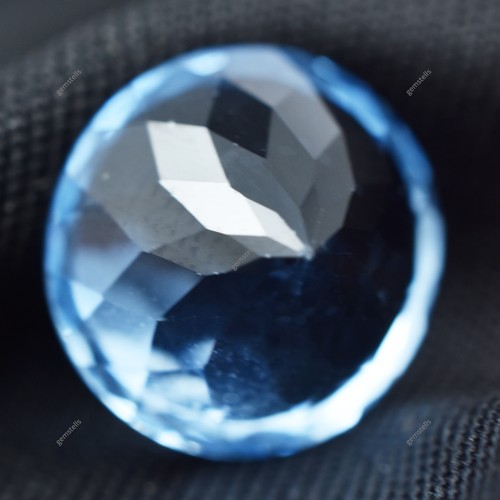 CERTIFIED 8.6 Ct Round Cut Blue Sapphire Natural Rare and Unique Loose Gemstone - Picture 7 of 8