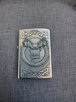 Zippo ARMOR CASE Dragon   Deep Carved Drachen Design   E 22   massiv & selten