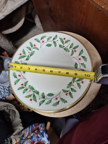 LENOX dimension collection HOLIDAY 10 1/2" DINNER PLATES-Set of 4 made In USA - Picture 4 of 9