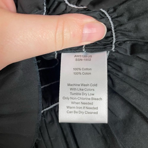 ATM Anthony Thomas Melillo Lightweight Black Shirred Cotton Poplin Bustier Top - Picture 8 of 8