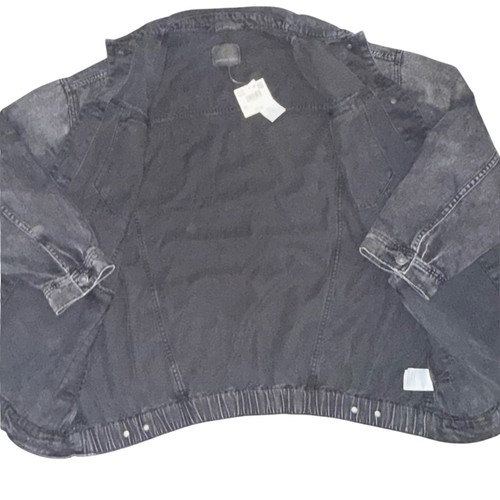 NEU AMERICAN EAGLE SCHWARZ GRAU DENIM JEANS TRUCKER JACKE GR. L - Bild 4 von 13