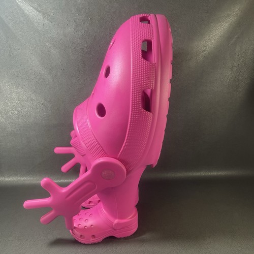 Crocs Man Woman Pink Store Display Blue 27" Tall Unique Arms Hands Hard To Find - Picture 5 of 10