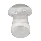 Vintage Crystal Creations Glass Mushroom Terrarium 7"