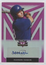 2020 Leaf Valiant Portrait Pink Prismatic 1/15 Hudson Haskin #PA-HH1 Auto 3h9