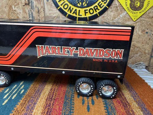 Vintage Nylint Harley-Davidson Tractor Trailer Steel Truck Semi - Picture 2 of 19