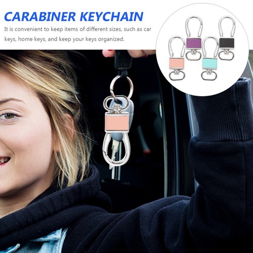4 Pcs Key Chain for Car Keys Hanging Carabiner Keychains Man Clasp - Bild 11 von 12