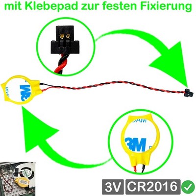 CR2016 CMOS Batterie Stecker kabel für Lenovo Yoga Slim 7-15IMH05 (82AB0024PG)