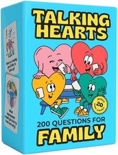 Talking Hearts Family Conversation Cards Game Questions Fun Dinner Activity