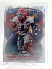 Nolan Smith 🔥 Lava Refractor /100 — 2022 Bowman U Chrome #33 — Georgia Bulldogs