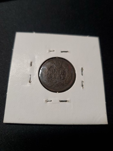 1865 Indian Head Cent Bronze Composite Penny F - Bild 2 von 6