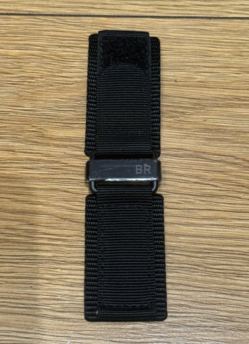 Original Original OEM Bell & Ross BR-02 Uhr schwarz Armband Band Canvas Stoff 26mm - Bild 3 von 8