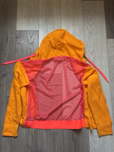 Stella McCartney X Adidas Double Zip Hoodie With Mesh Back Detail Size Medium - Picture 8 of 8