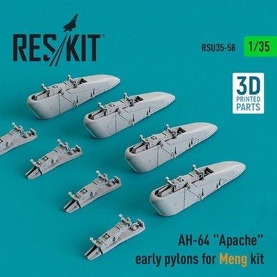 Reskit RSU35-0058 1/35 AH-64 Apache Frühe Pylonen für Meng Set