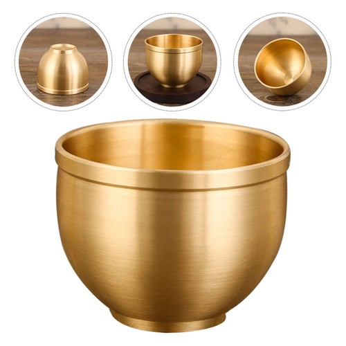 Copper Tea Cup Kung Fu Teacup Cups Office Brass Chinese Water Drinking