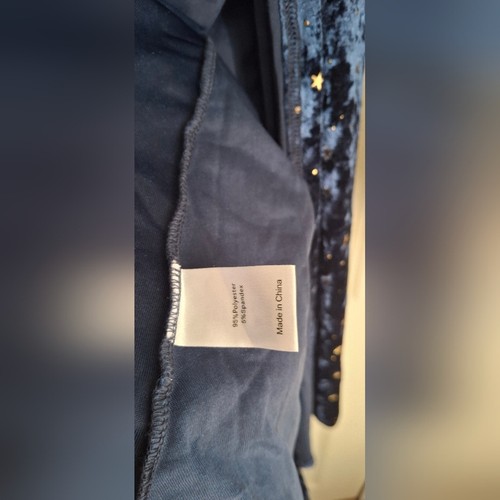 Agnes Orinda Women's Plus Size Long Sleeves Open Front Stars Velet Cardigan 4X - Picture 8 of 8