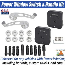 Universal Power Window Crank Switch & Lever Handle Manual to Electric Conversion