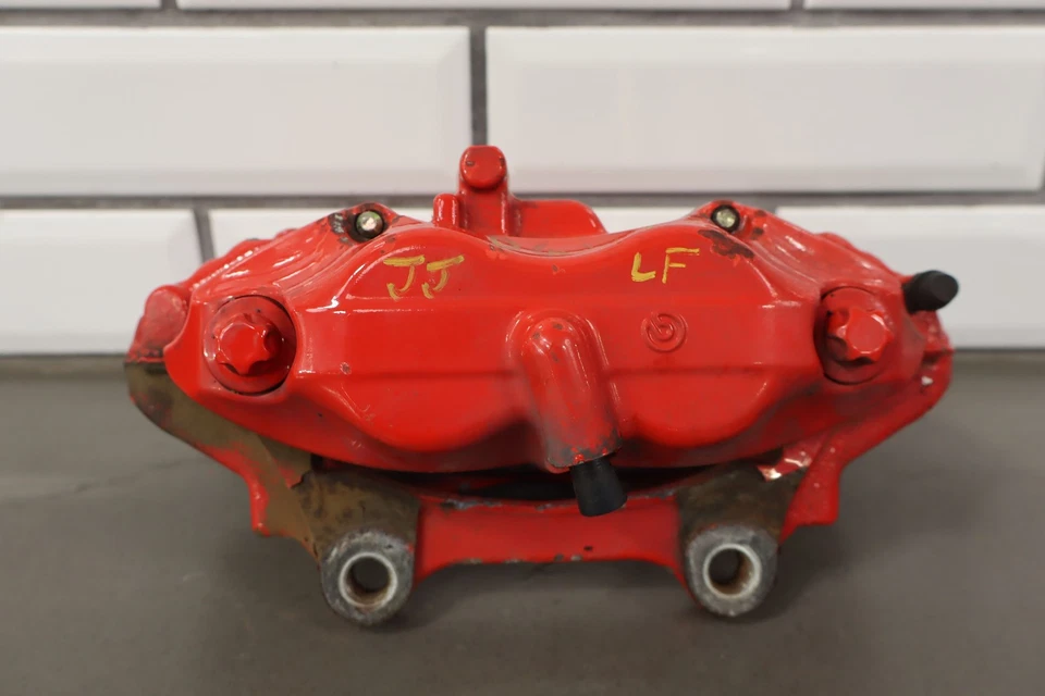 08-20 Dodge Challenger Charger SRT8 Brembo Brake Caliper Set Front/Rear Red OEM - Image 4 of 4