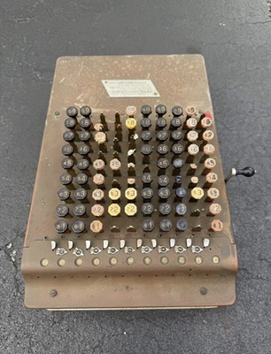 #ad Antique Felt amp; Tarrant Comptometer Mechanical Adding Machine Vintage $50.00