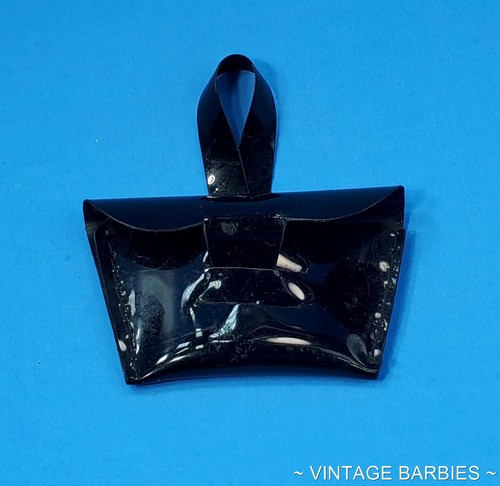 Vintage Betsy McCall Revlon Vogue Ginny Puppengröße schwarze Handtasche ~ 1950er