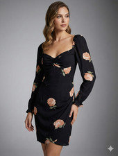 NEW Reformation Amala Floral Mini Dress Size 6
