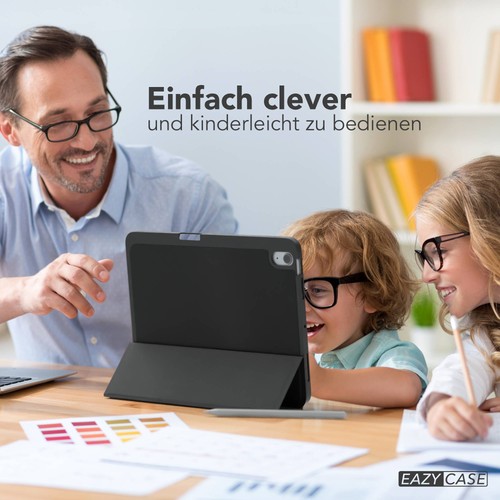 Smart Cover für Apple iPad Air 11 Hülle Stifthalterung Tablet Schwarz - Afbeelding 3 van 7