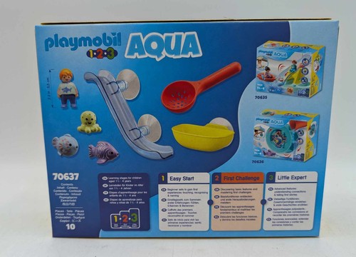 PLAYMOBIL 1.2.3 Aqua 70637 Fangspaß mit Meerestierchen Badewanne Rutsche 123 NEU - Picture 4 of 8