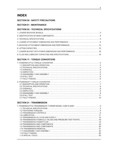 New Holland B95, B95TC, B95LR, B110, B115 Baggerlader Scheckheft Reparatur - Bild 8 von 24