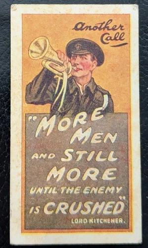 1915 WW1 Recruiting Posters Cigarette Card - Another Call.