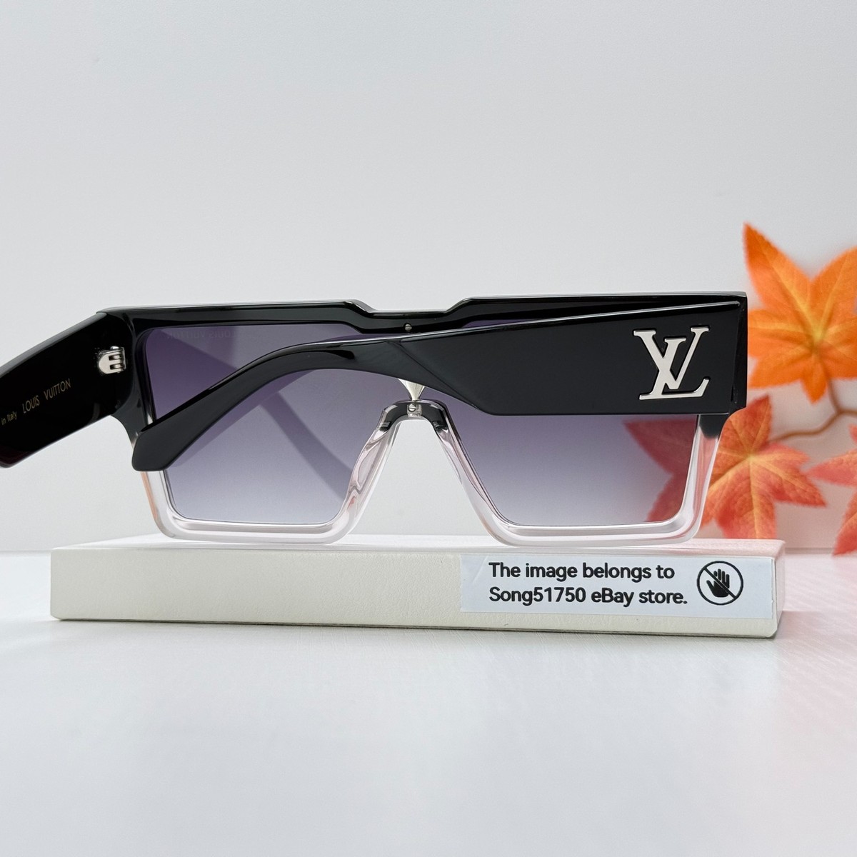 Louis Vuitton Z1736W Cyclone Black Sunglasses Swarovski Crystal