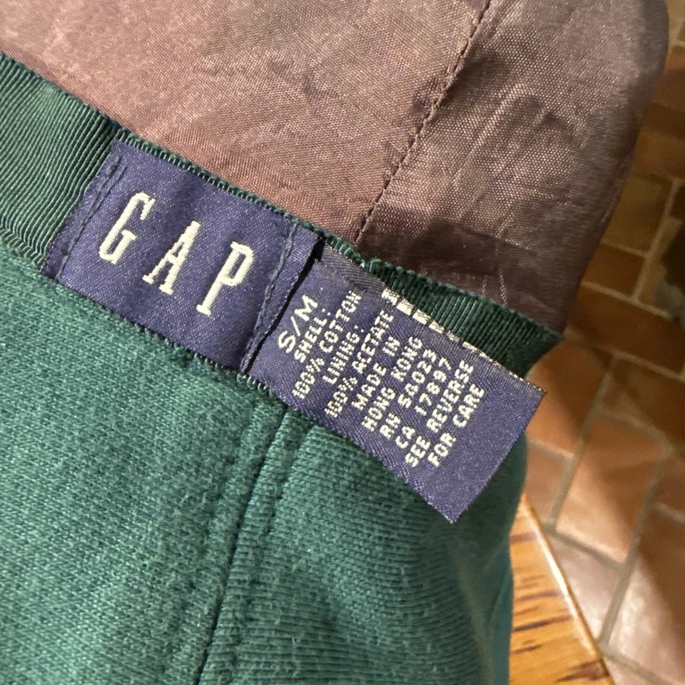 Sombrero cubo para mujer GAP verde talla pequeña/mediana 100 % algodón Foto 2 de 3